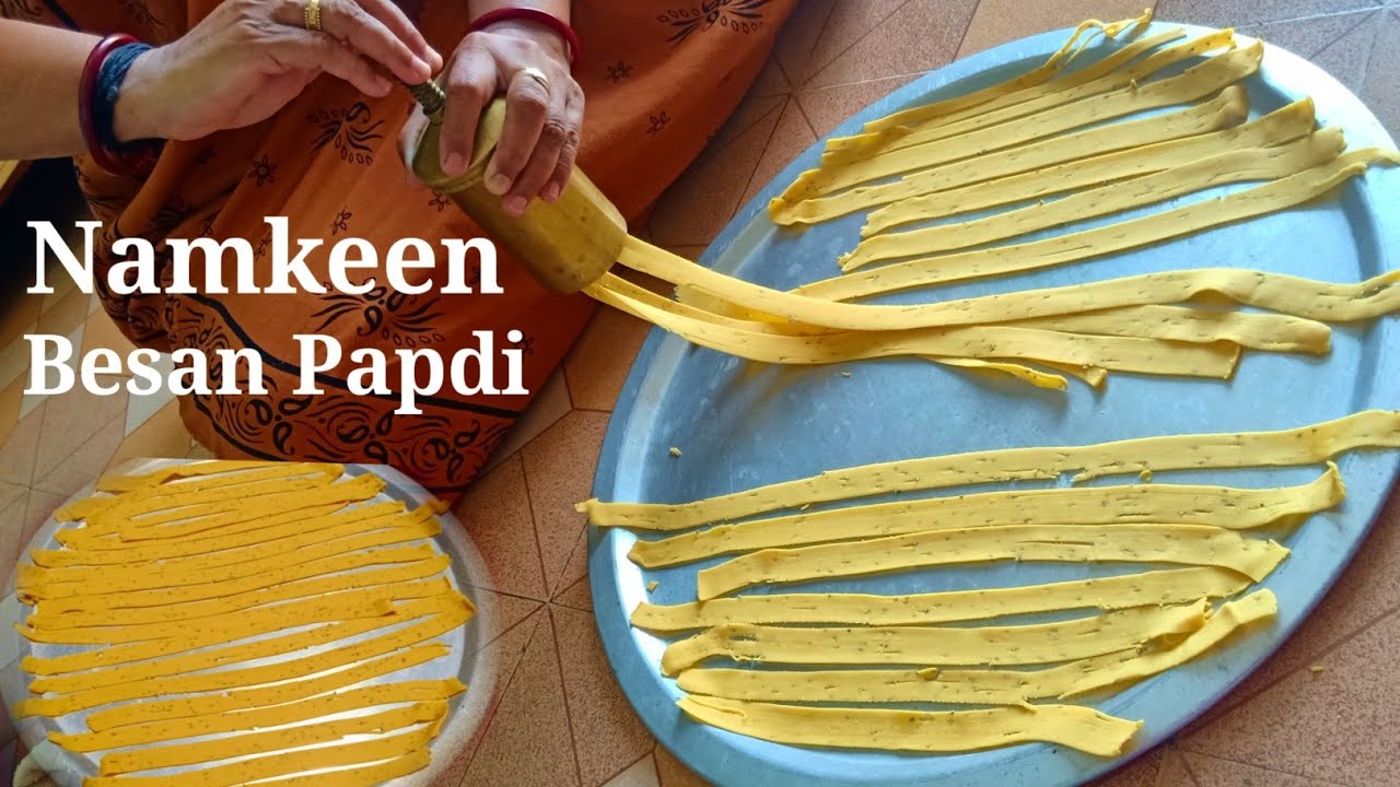 नमकीन बेसन पापड़ी बनाने का परफेक्ट  तरीका और उसे स्टोर करें पुरे साल | Namkeen Crispy Besan Papdi