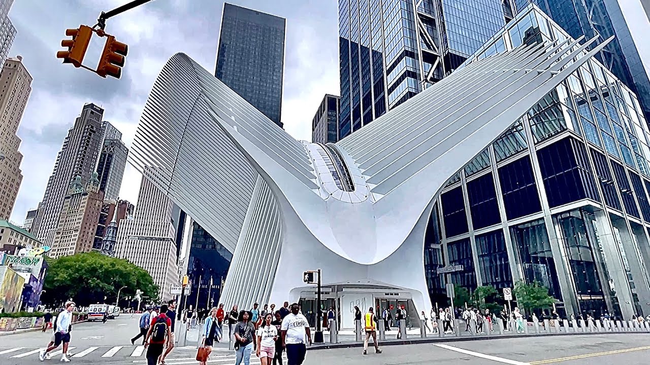 OCULUS CENTER WESTFIELD SHOPPING MALL @ GREENWICH ST ONE WORLD TRADE CENTER NEW YORK CITY USA