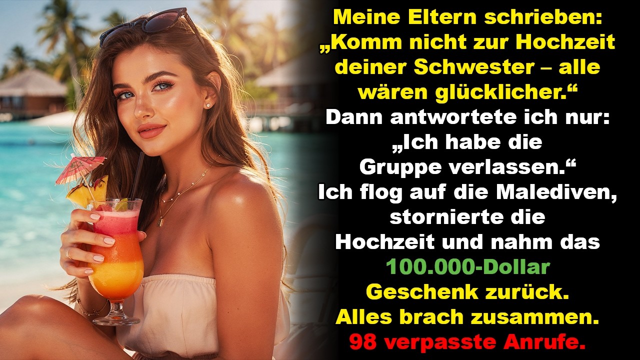 „Komm nicht zur Hochzeit!“ – Jetzt fleht meine Familie mich an, zurückzukommen.