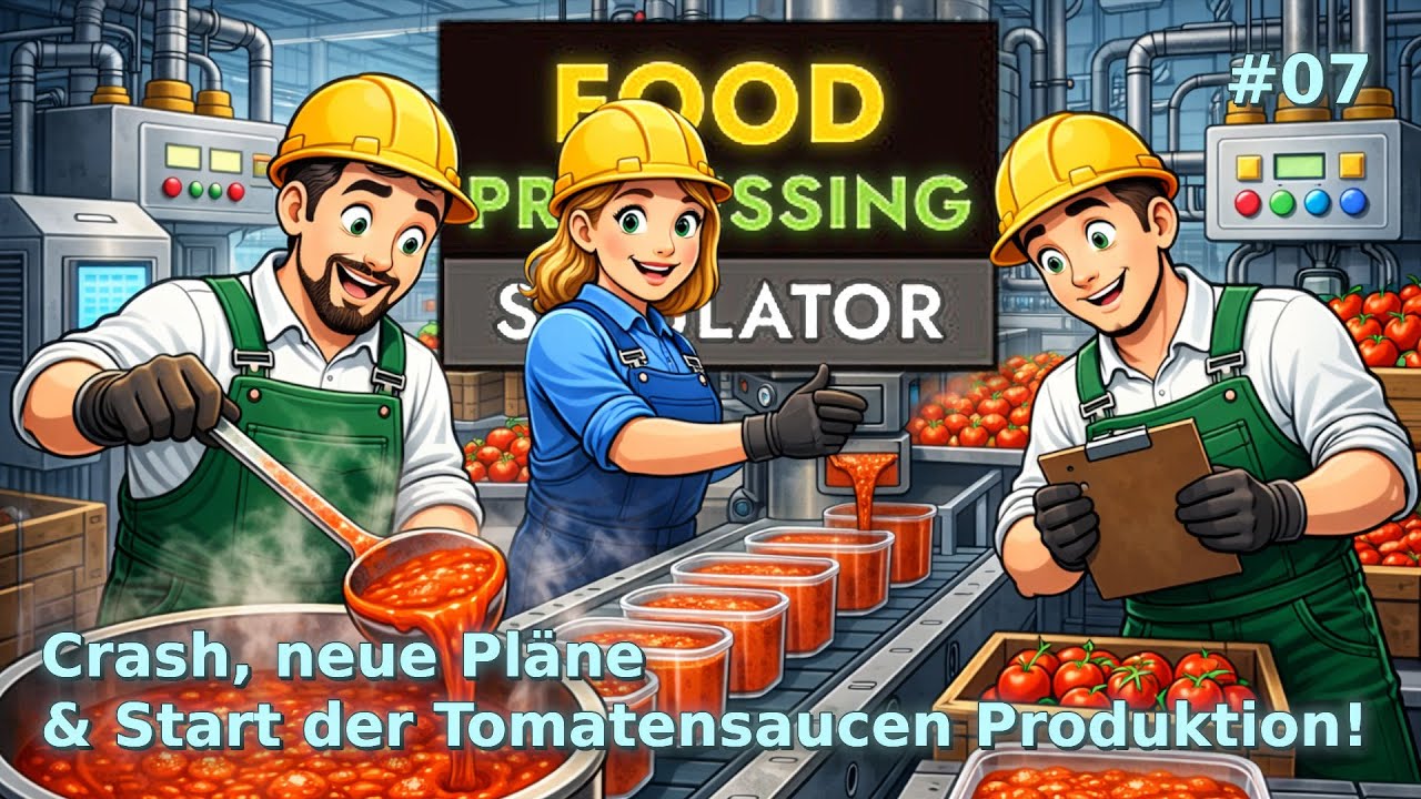 Food Processing Simulator S1E07 | Crash, neue Pläne & Start der Tomatensauce!
