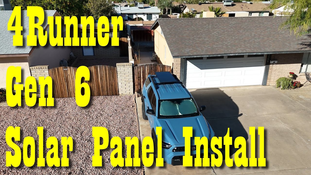 Solar Panel install on 6th generation 4runner