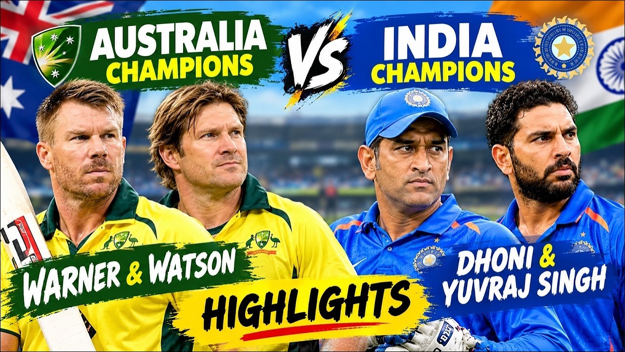 INDIA CHAMPIONS VS AUSTRALIA CHAMPIONS || WCL 2026 || IND VS AUS CHAMPIONS MATCH CRICKET HIGHLIGHT