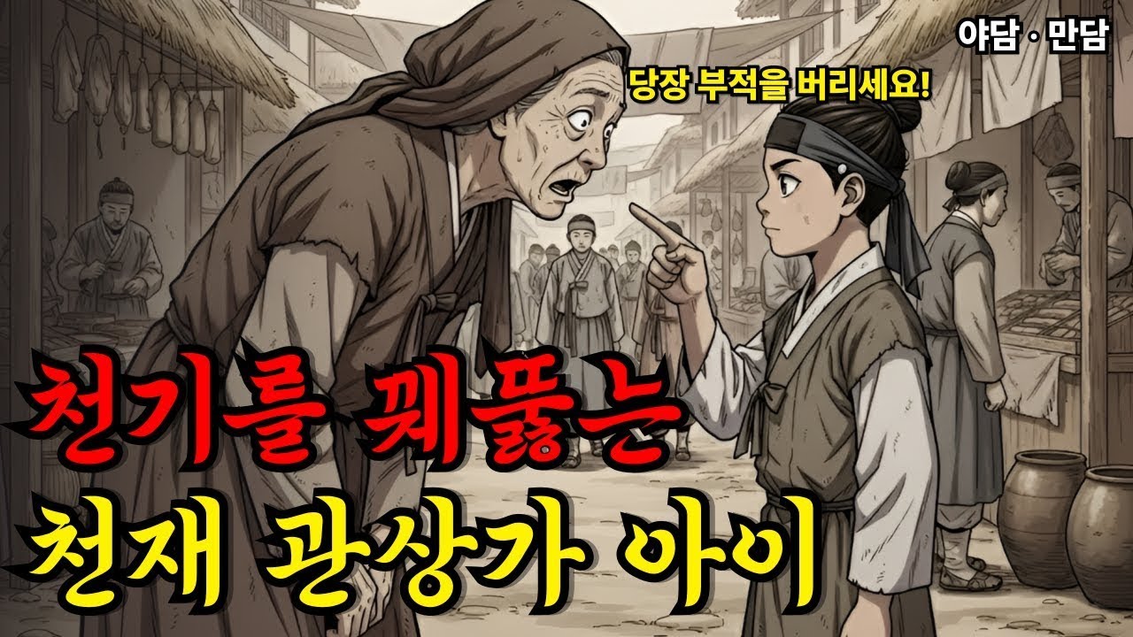 사주팔자를 고치는 아이의 능력, 단 한마디로 운명을 바꾼 순간 | 야담 | 옛날이야기 | 사연