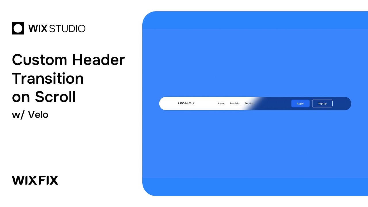 Custom Header Transition on Scroll in Wix Studio