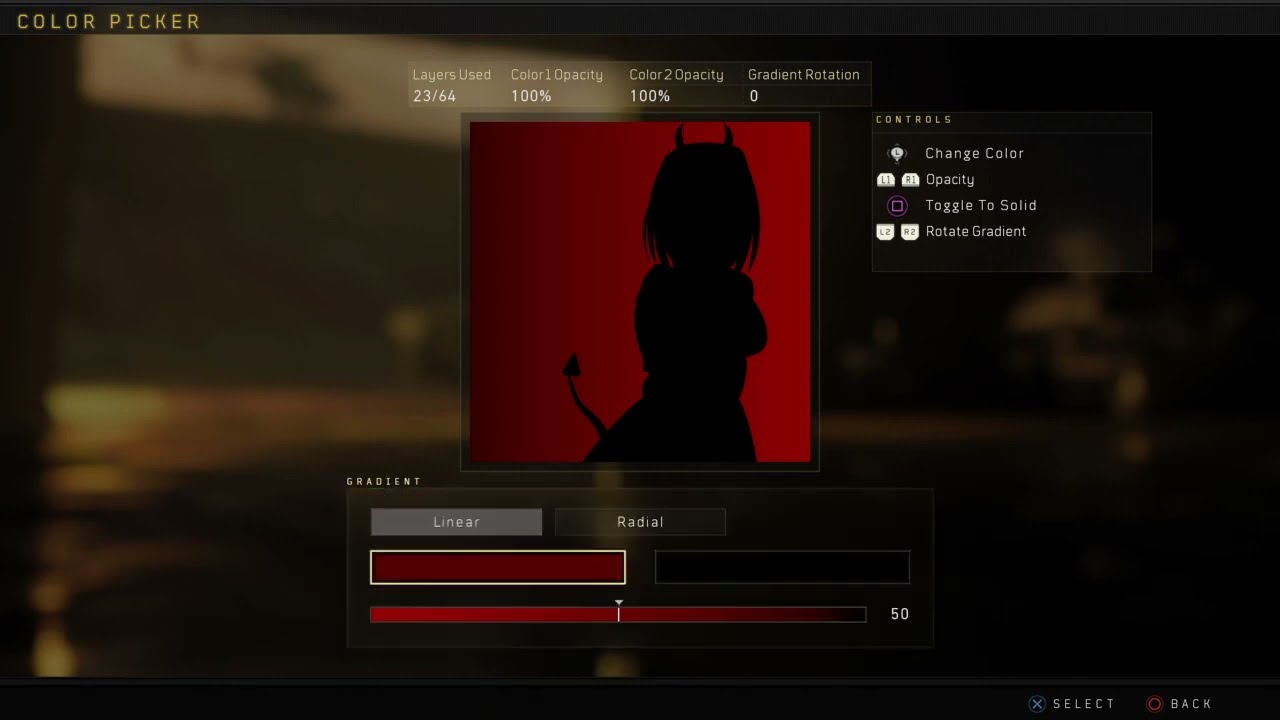 bo4 emblem: black shadow girl