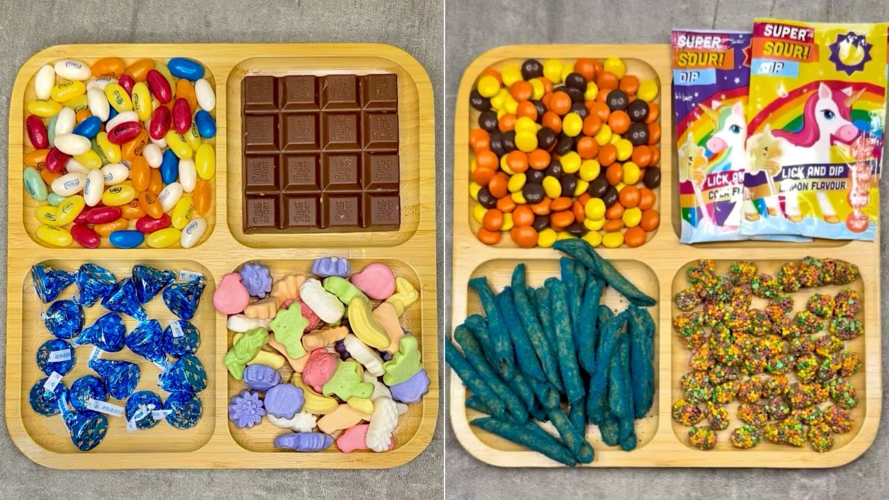 ASMR || Filling Platters with Candy & Chocolate 🍡🍫🍪