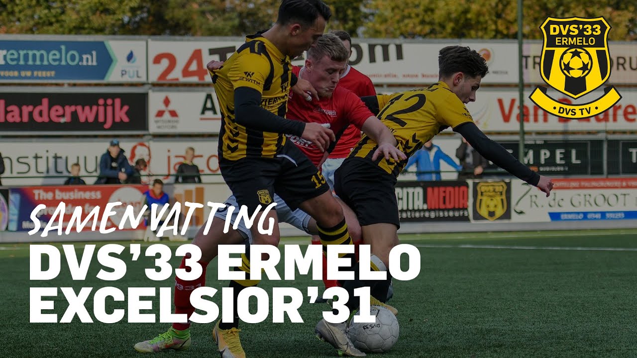 EXCELSIOR EN DVS DELEN DE PUNTEN | DVS'33 ERMELO - EXCELSIOR '31 | Samenvatting - Derde Divisie