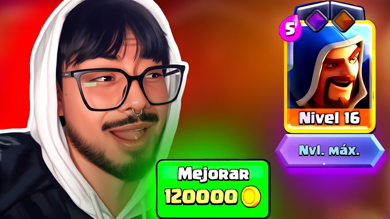 Mi primera carta a nivel 16 esta ROTISIMA!!! | CLASH ROYALE 