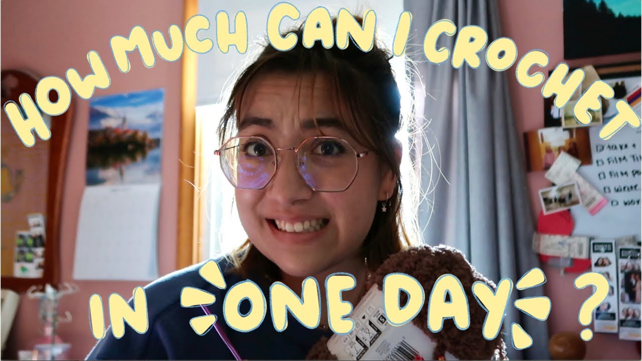 how much can I crochet in a day?//1 year later!