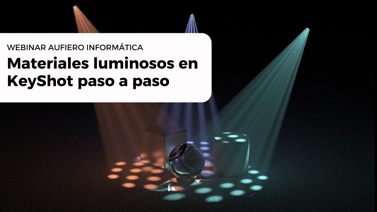Sesión en vivo KeyShot: Materiales luminosos en KeyShot paso a paso