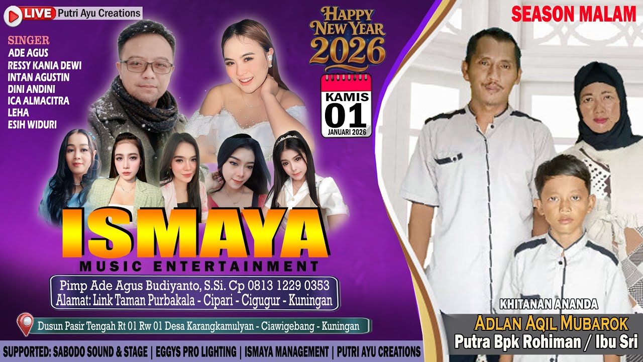 🔴Live Ismaya Music / Khitanan Adlan / Kel Bpk Rohiman - Ibu Sri / Ismaya Management / Karangkamulyan