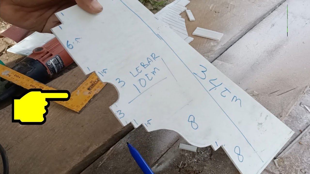 Cara bikin mal profil kaki tiang teras