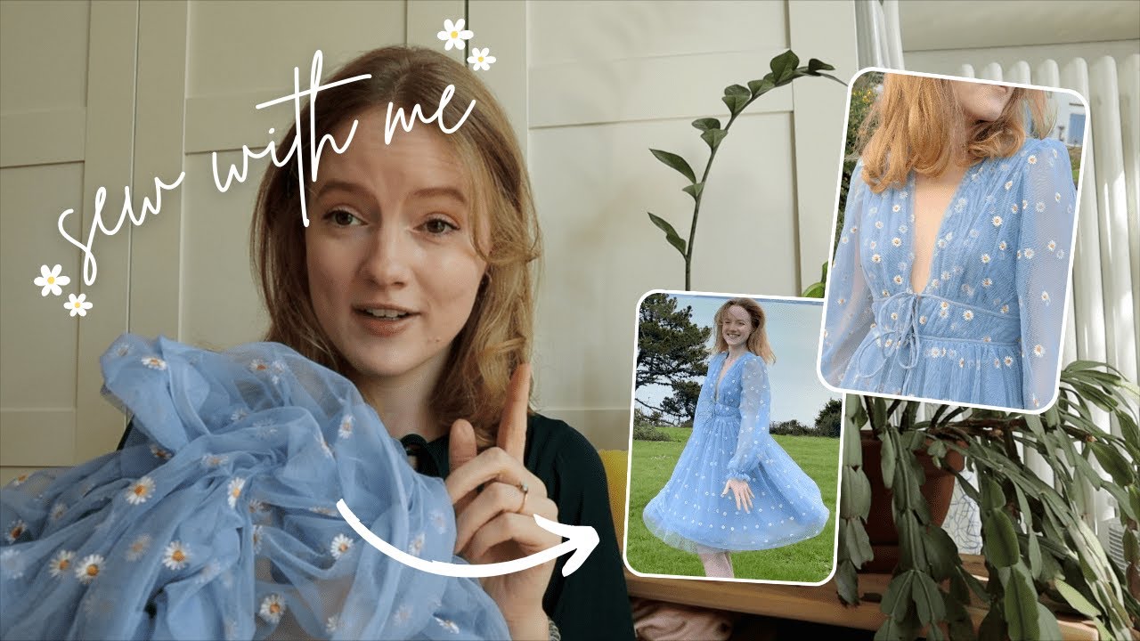 Sew a DAISY DRESS with me - ft. procrastination struggles