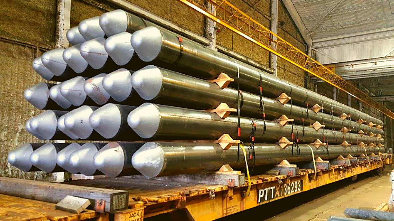 Process of Making High Strength Steel Pipe Piles Inside Factory