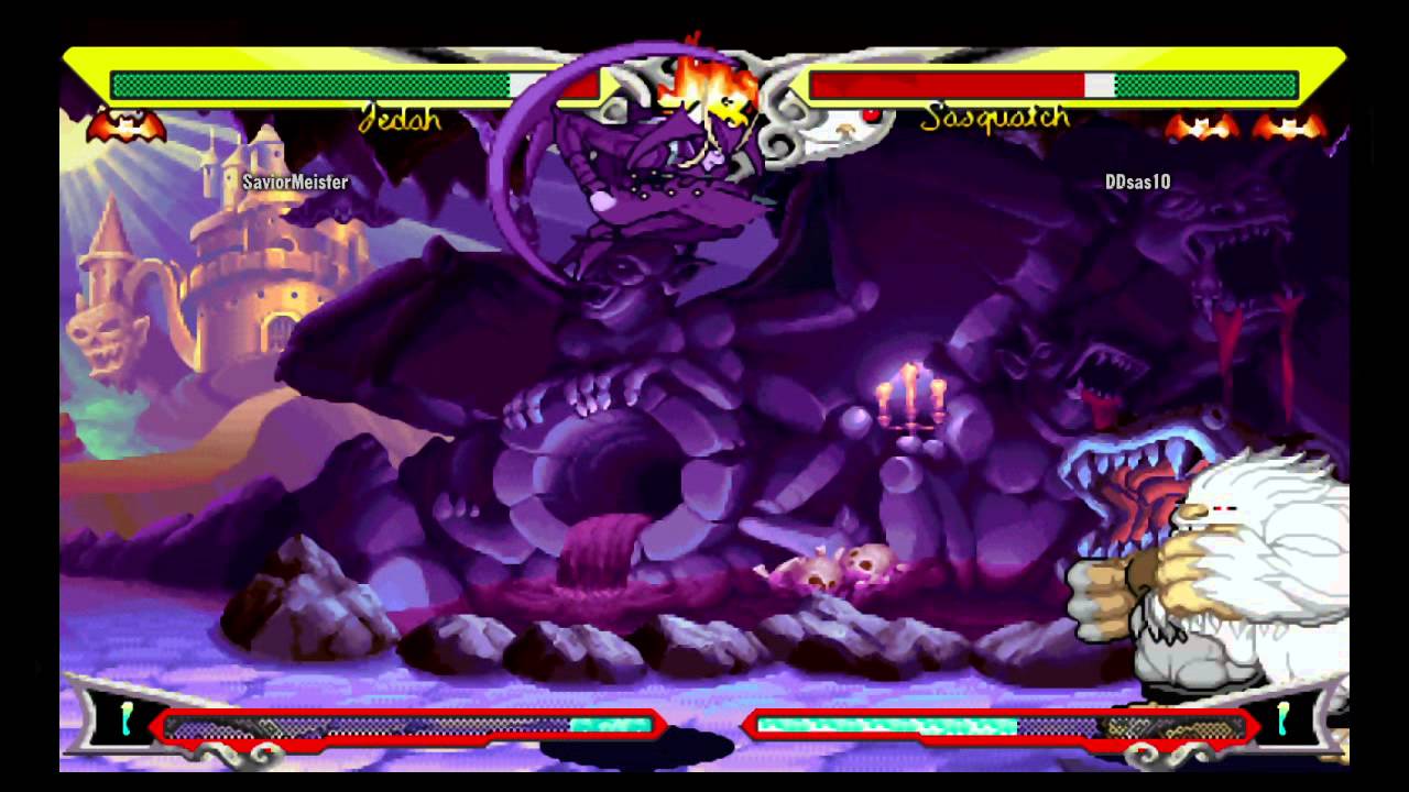 Darkstalkers III~ Jedah (SaviorMeister) vs SasQuatch (DDsas10) I  HD