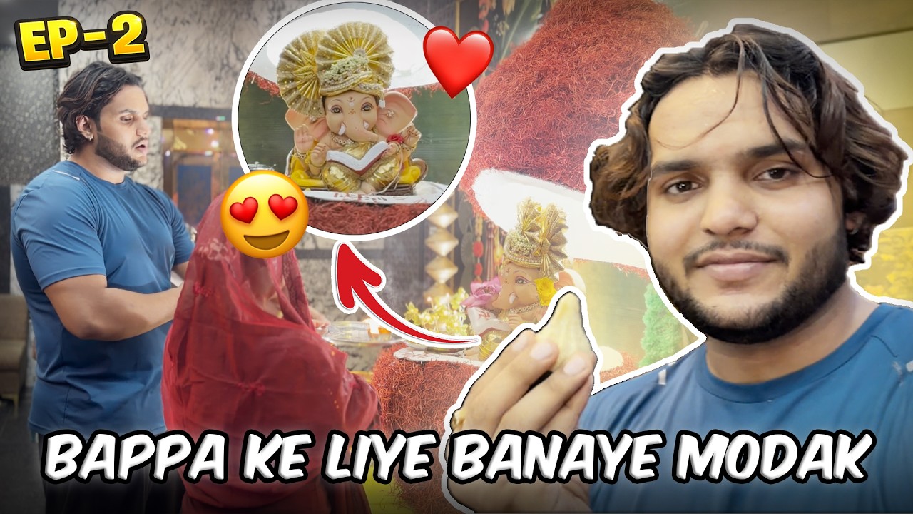 Bappa ke liye banaye sakshi ne modak | karnaliya vlogs #viral