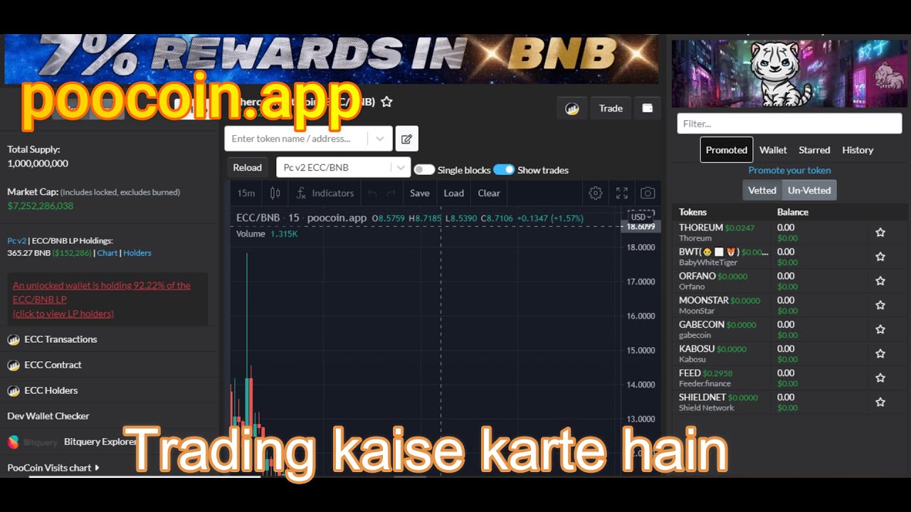 Poocoin app par trading kaise karte hain complete guide