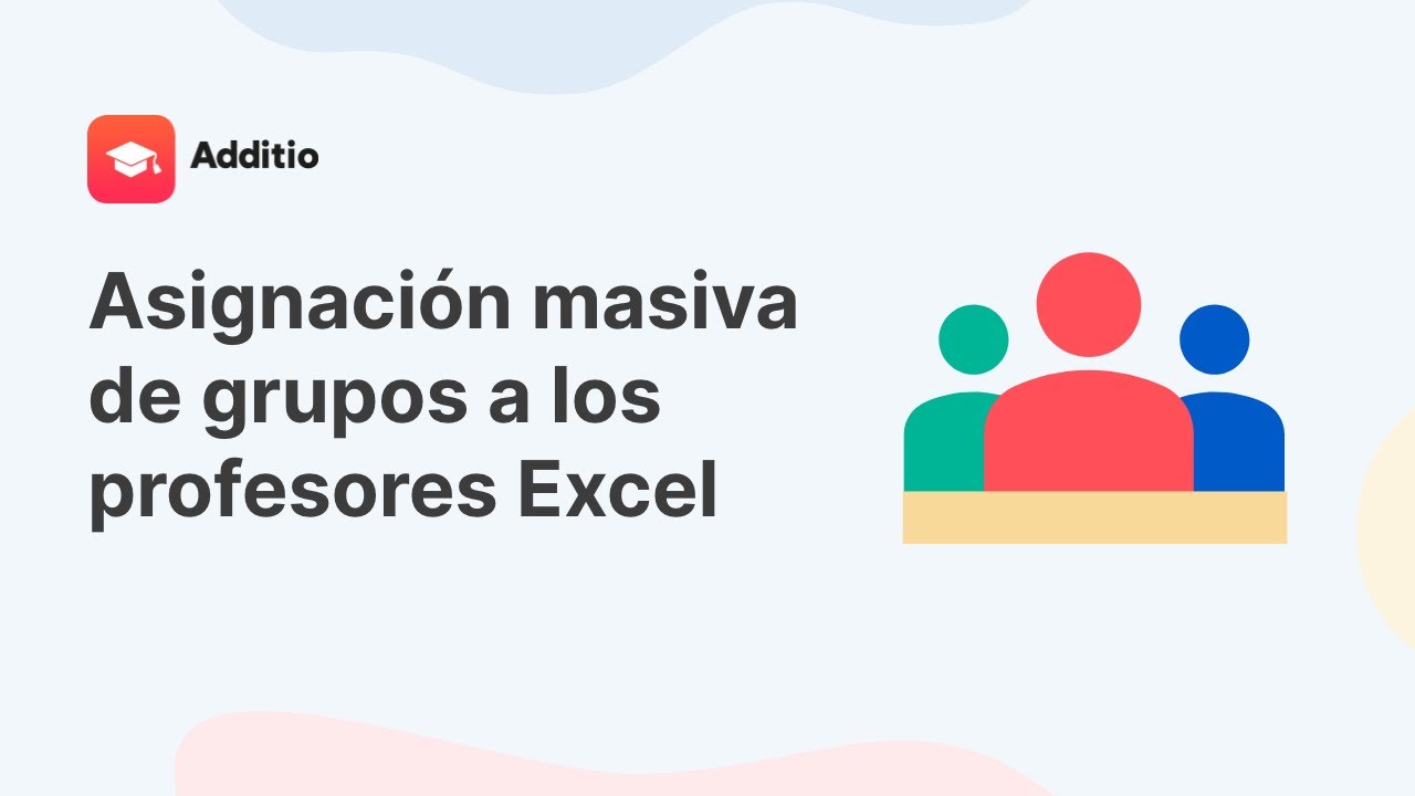 Asignación masiva de grupos a los profesores Excel