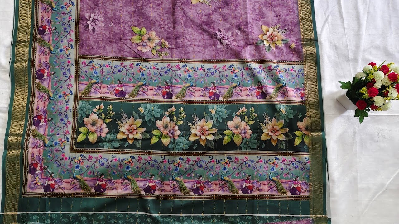 Digital print fancy sarees // whatsapp 9502064039
