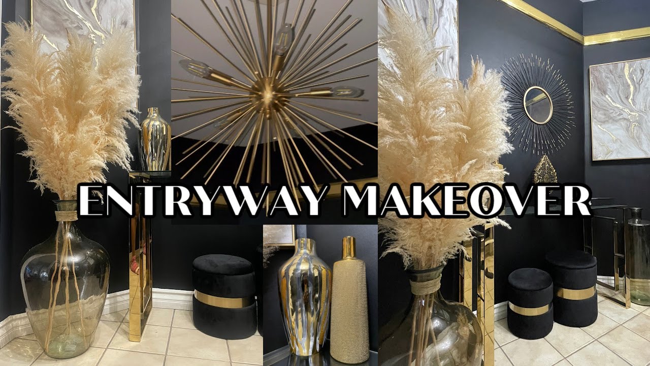 DIY ENTRYWAY MAKEOVER - RENTER FRIENDLY | ENTRYWAY DECORATING IDEAS