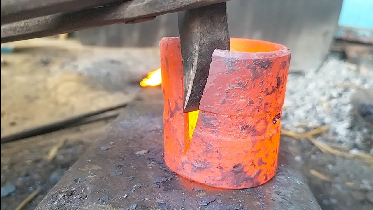 Making hoe mini phawda / blacksmithing 
