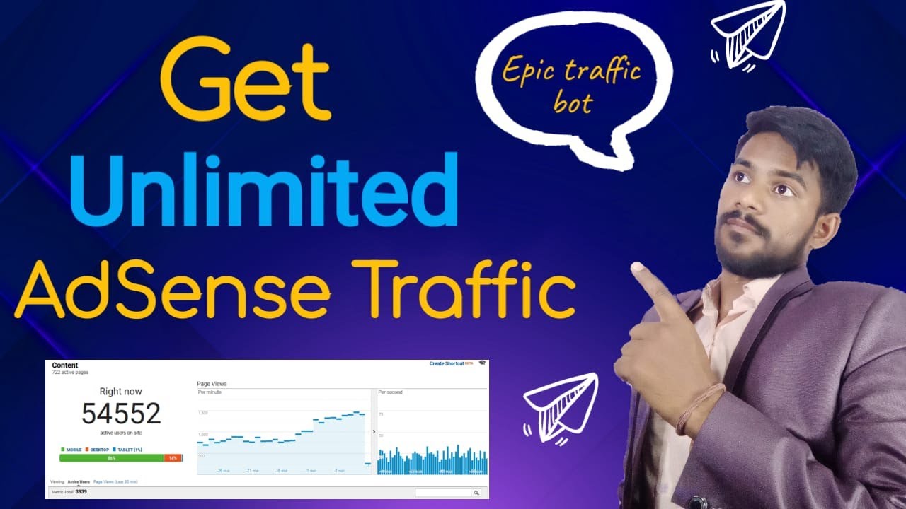 Get Unlimited Orgnaic Traffic | Unlimited Search Console Traffic For Adsense | Traffic Bot Pro |