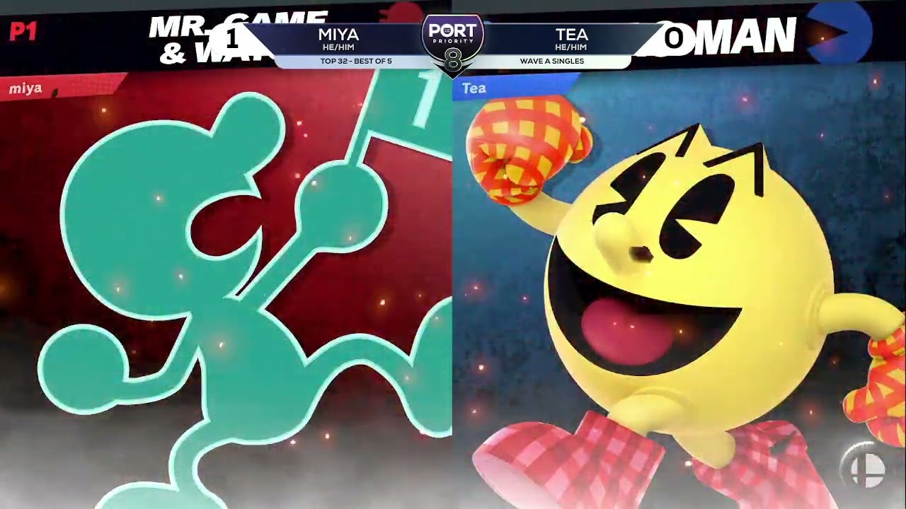 Miya (Game & Watch) vs Tea (Pac-Man) - Top 32 - Port Priority 8