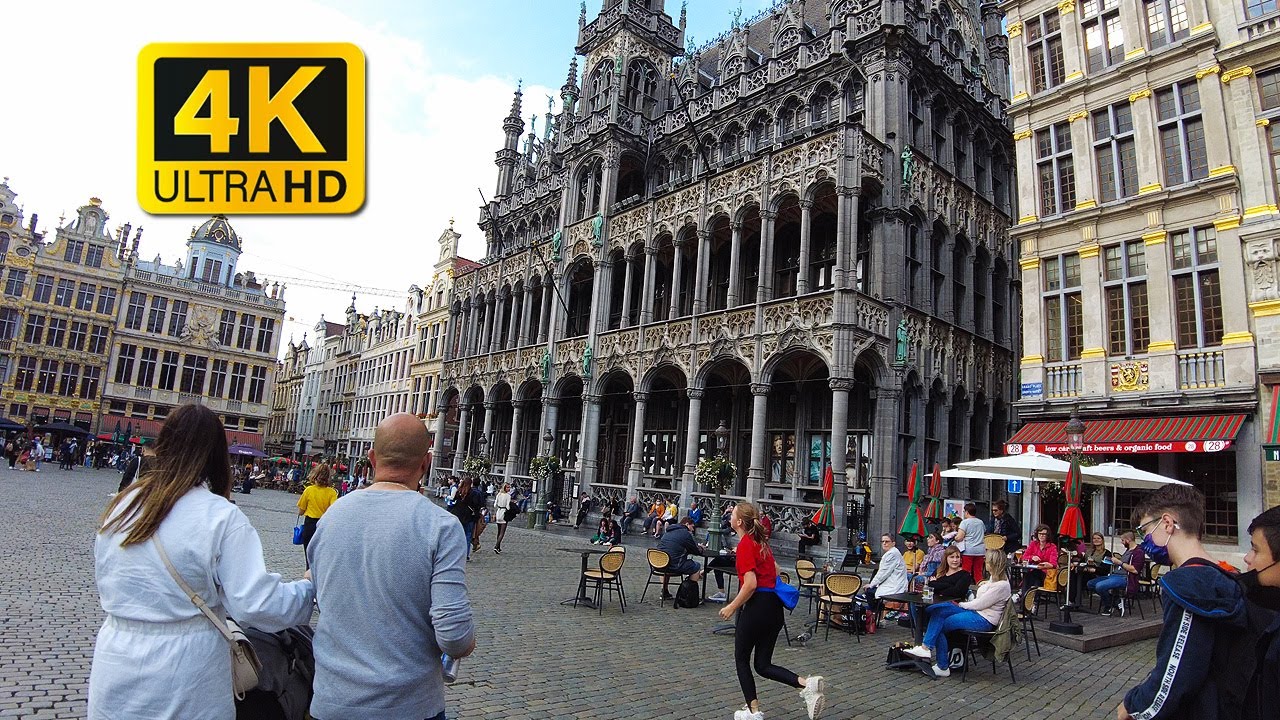 BRUSSELS 4K walk: Grand Place - Oude Markt