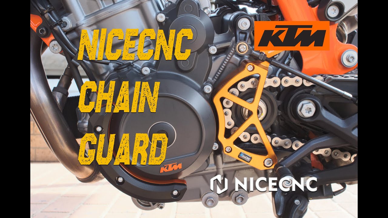 KTM 890 Duke R NiceCNC Chain Guard Install