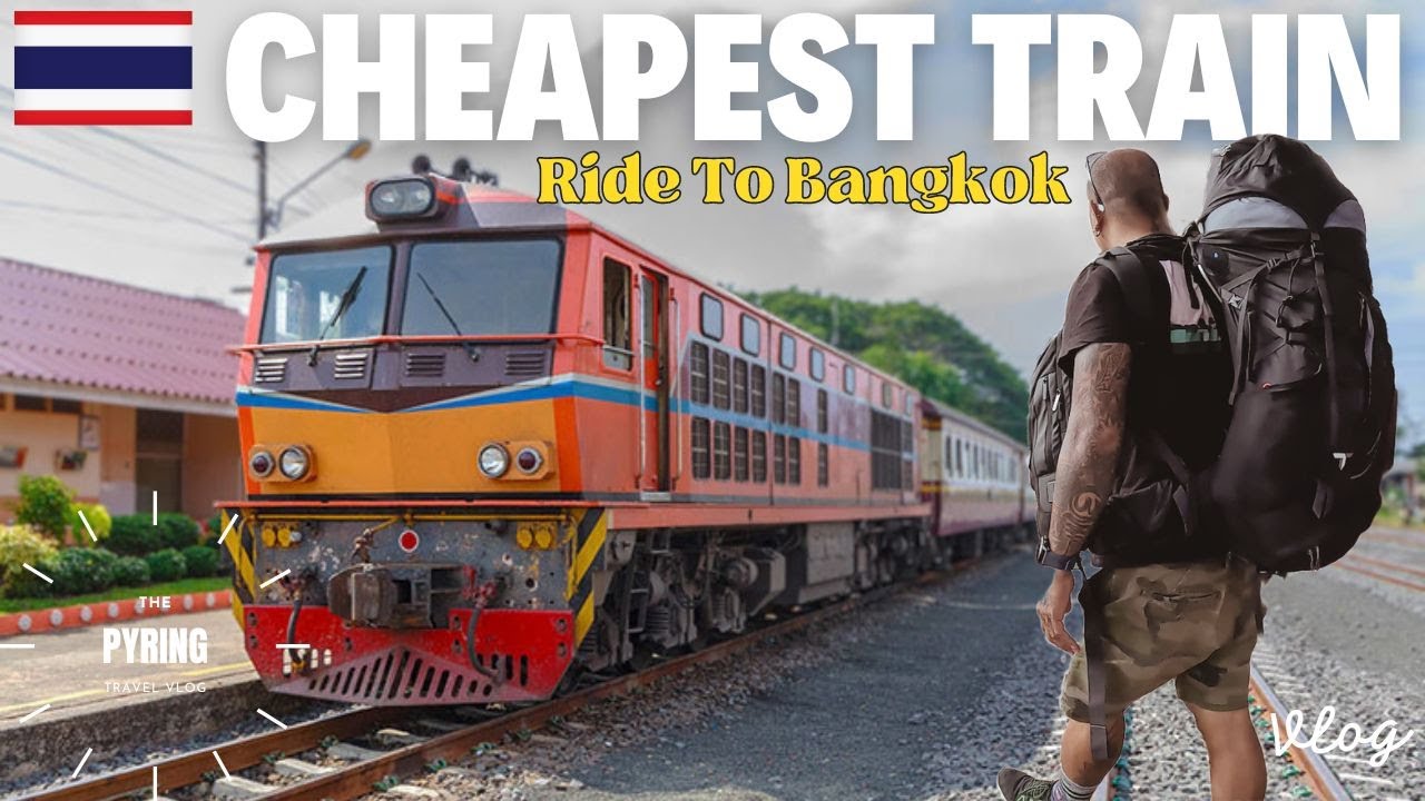CHEAPEST TRAIN RIDE EXPERIENCE | RATCHABURI TO BANGKOK | BACKPACKING ADVENTURE TRIP TO THAILAND