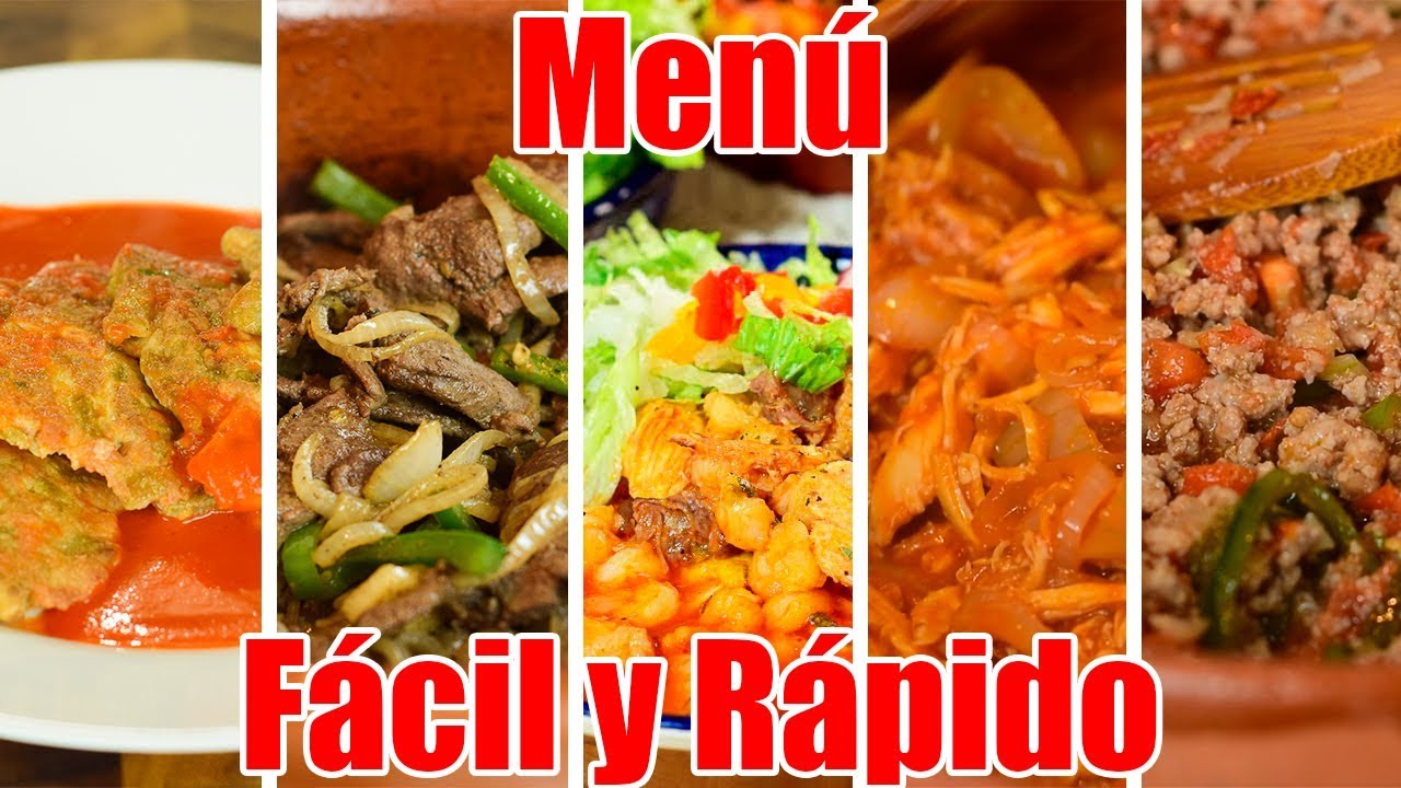 Menú Semanal n° 9 Fácil y Rápido