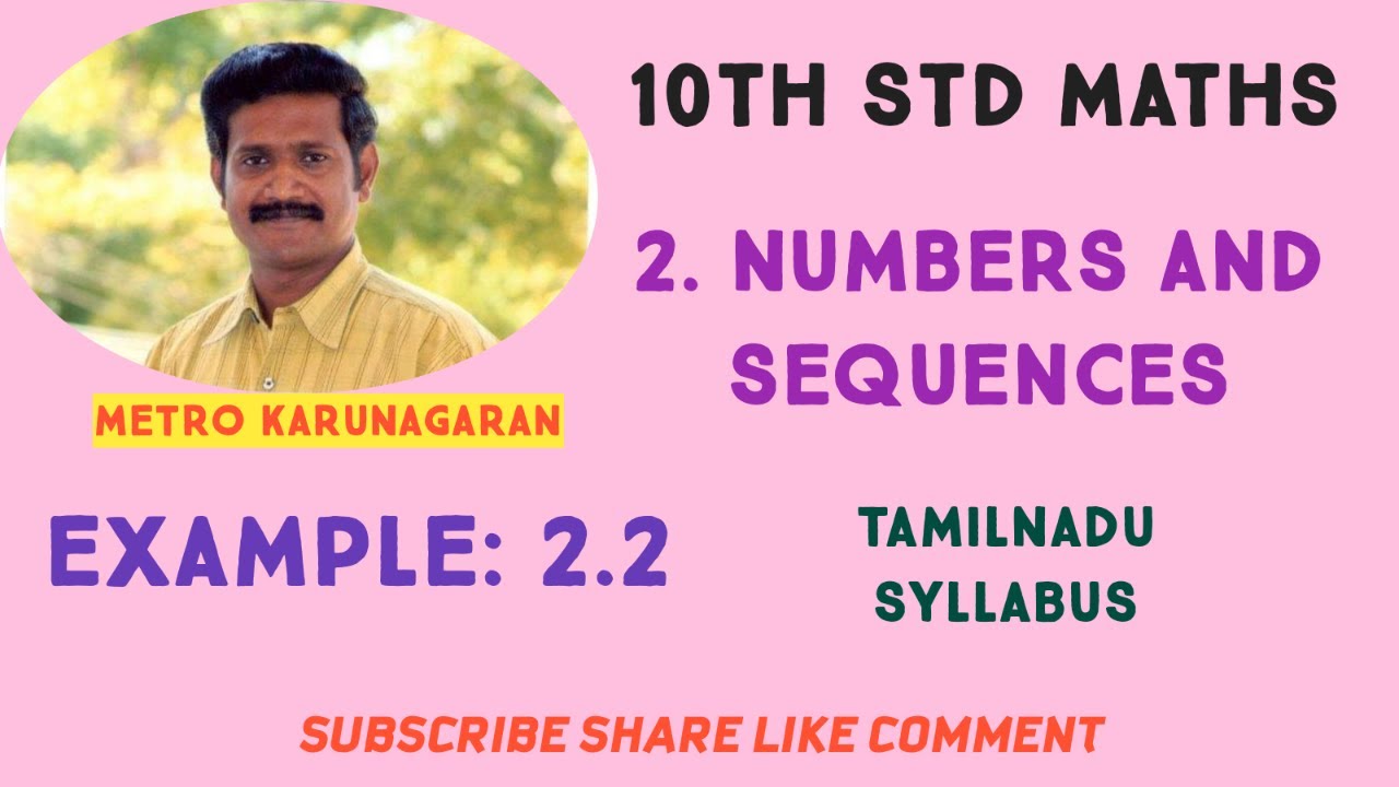 10th Std Maths Example 2.2 Find quotient and remainder when a is divided by b (i)a=-12,b=5 (ii) a=17