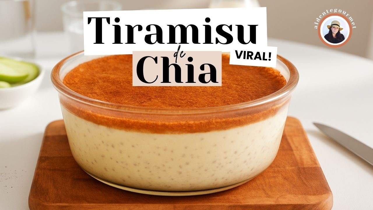 TIRAMISU de CHIA 🤯 RICO EN PROTEÍNAS, SIN AZÚCAR Y DELICIOSO | ALDENTEGOURMET