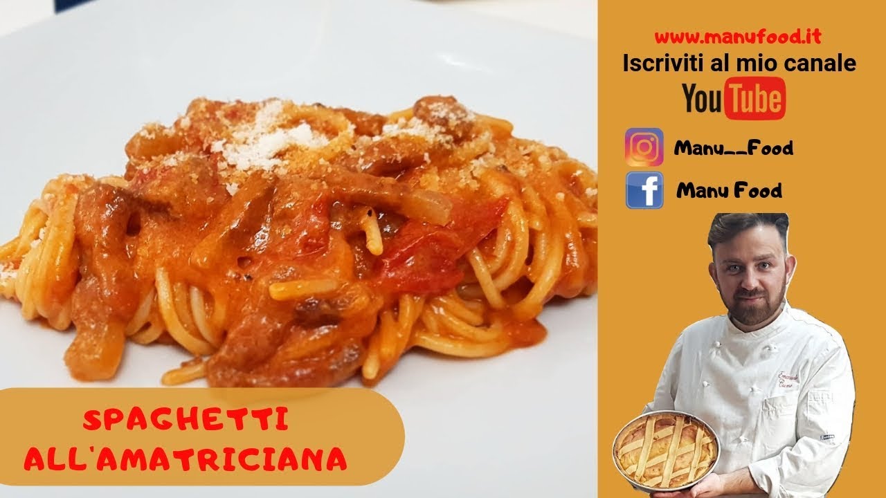 Spaghetti all' Amatriciana Ricetta Originale
