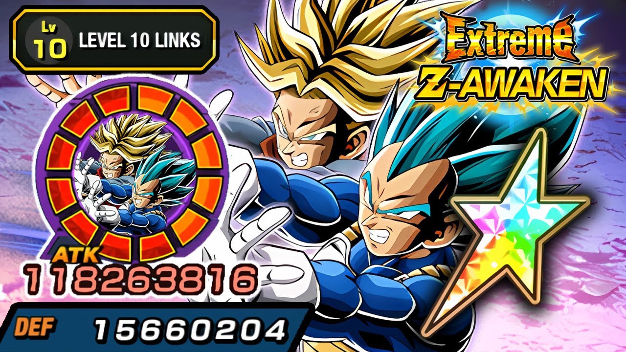 100% EZA LR VEGETA & TRUNKS LEVEL 10 LINKS SHOWCASE!!!!!!!!!! Dragon Ball Z Dokkan Battle