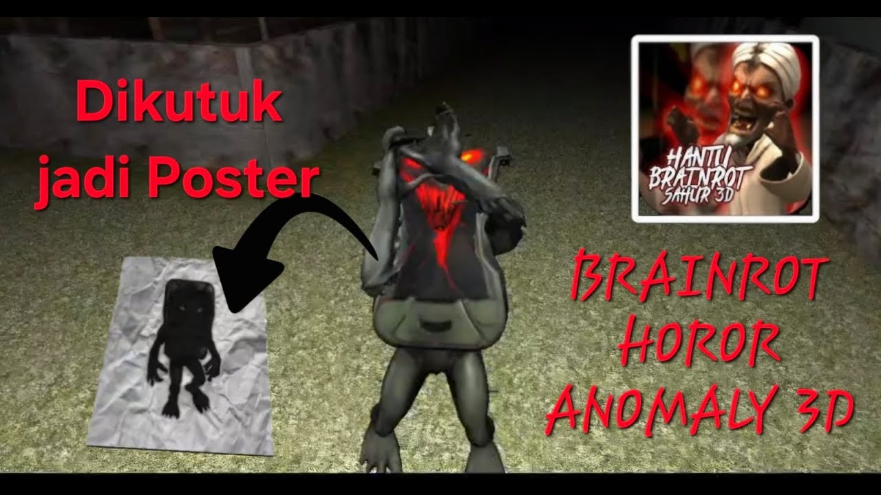 Brainrot Horor Anomaly 3D: Handphone Jahat DIkutuk Jadi Poster