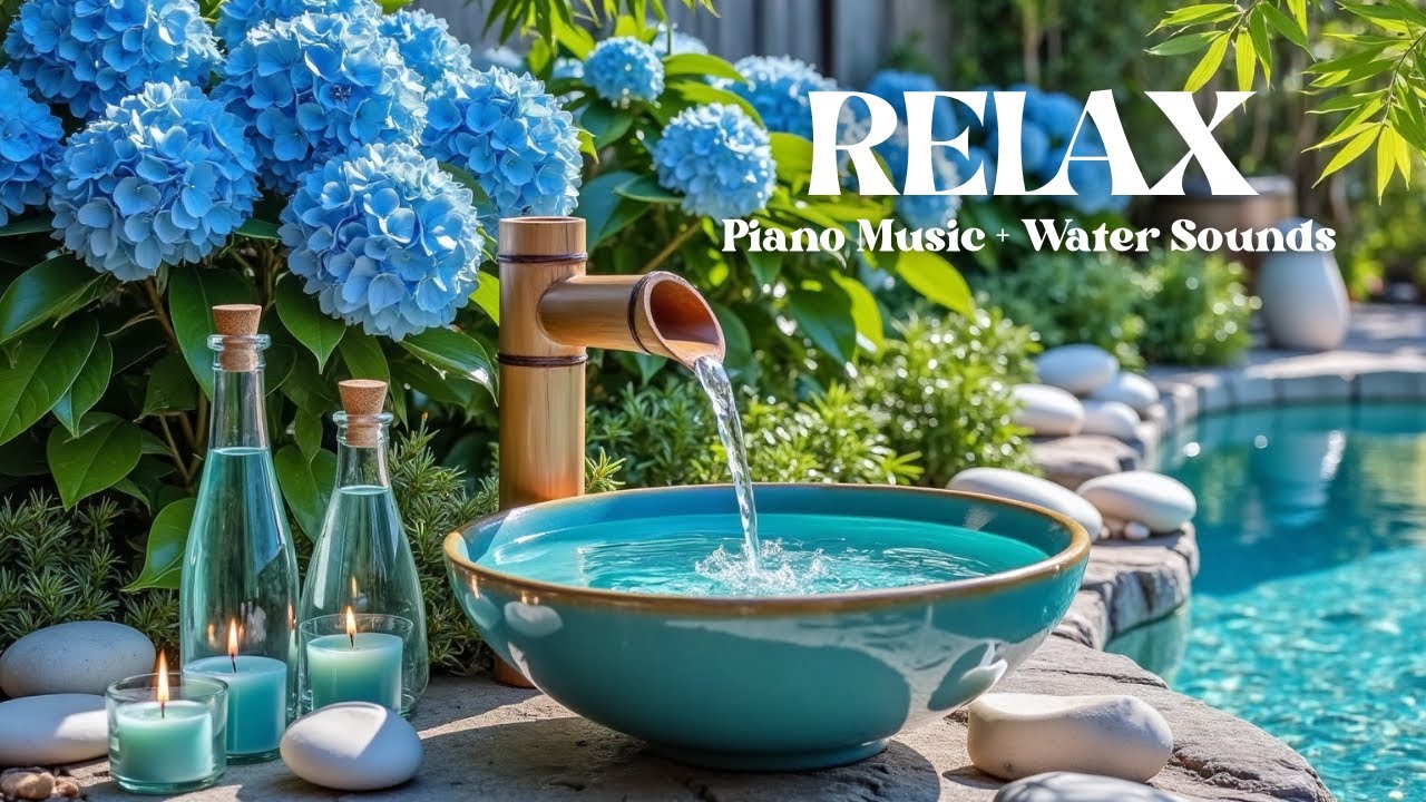 Relaxing Piano Music and Peaceful Water Sounds Relieve Stress, Depression & Anxiety 🌿 Calm Music