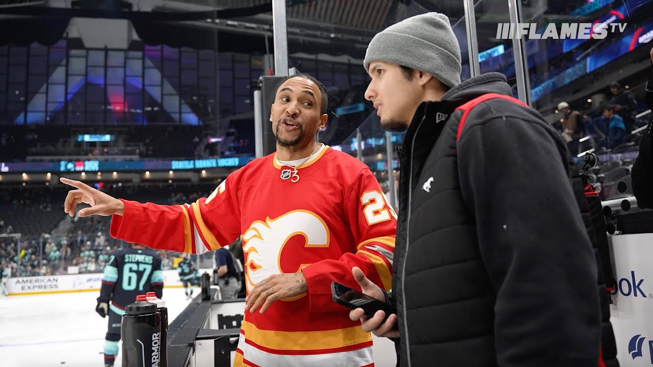 Big-Play V.A. in the house for Flames/Kraken