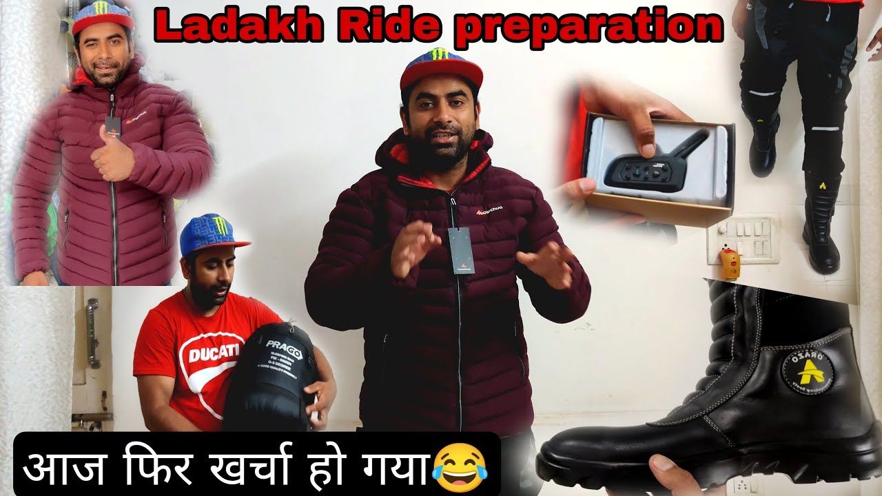 आज फिर खर्चा हो गया😰 Ladakh Ride preparation |  Ladakh ride on 100cc bike hero splendor bs6 modified