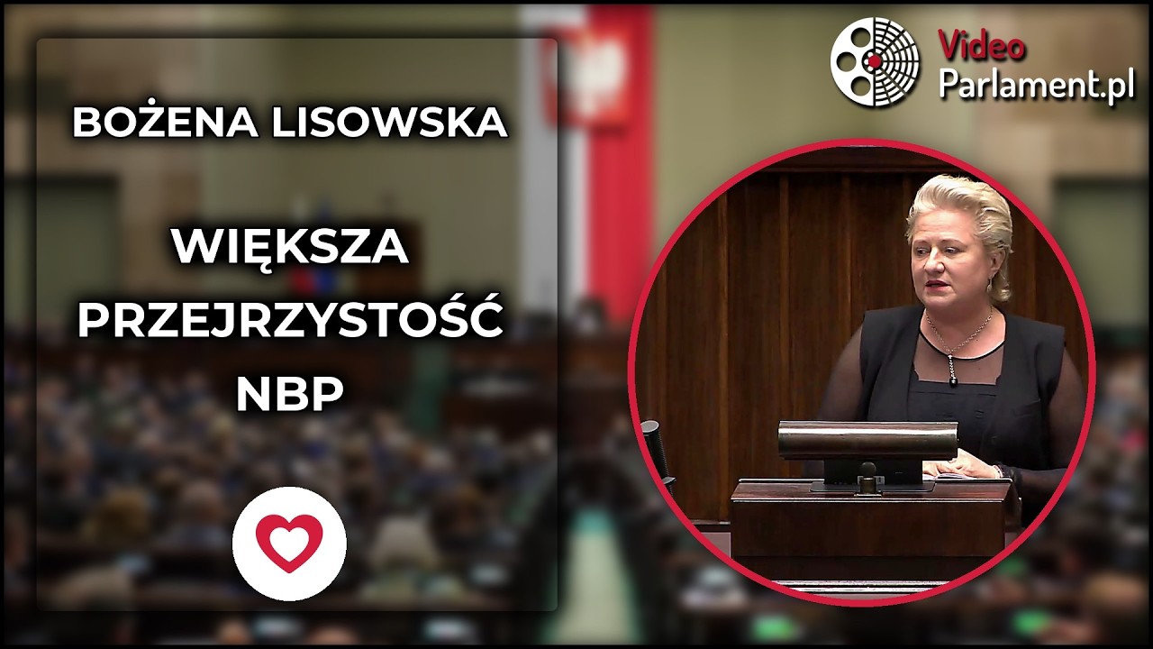 Bożena Lisowska o przejrzystości NBP i ustawie budżetowej