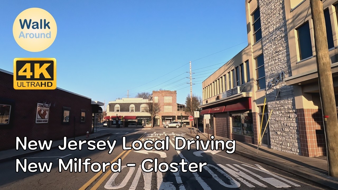 【4K60】 New Jersey Local Driving: New Milford - Closter
