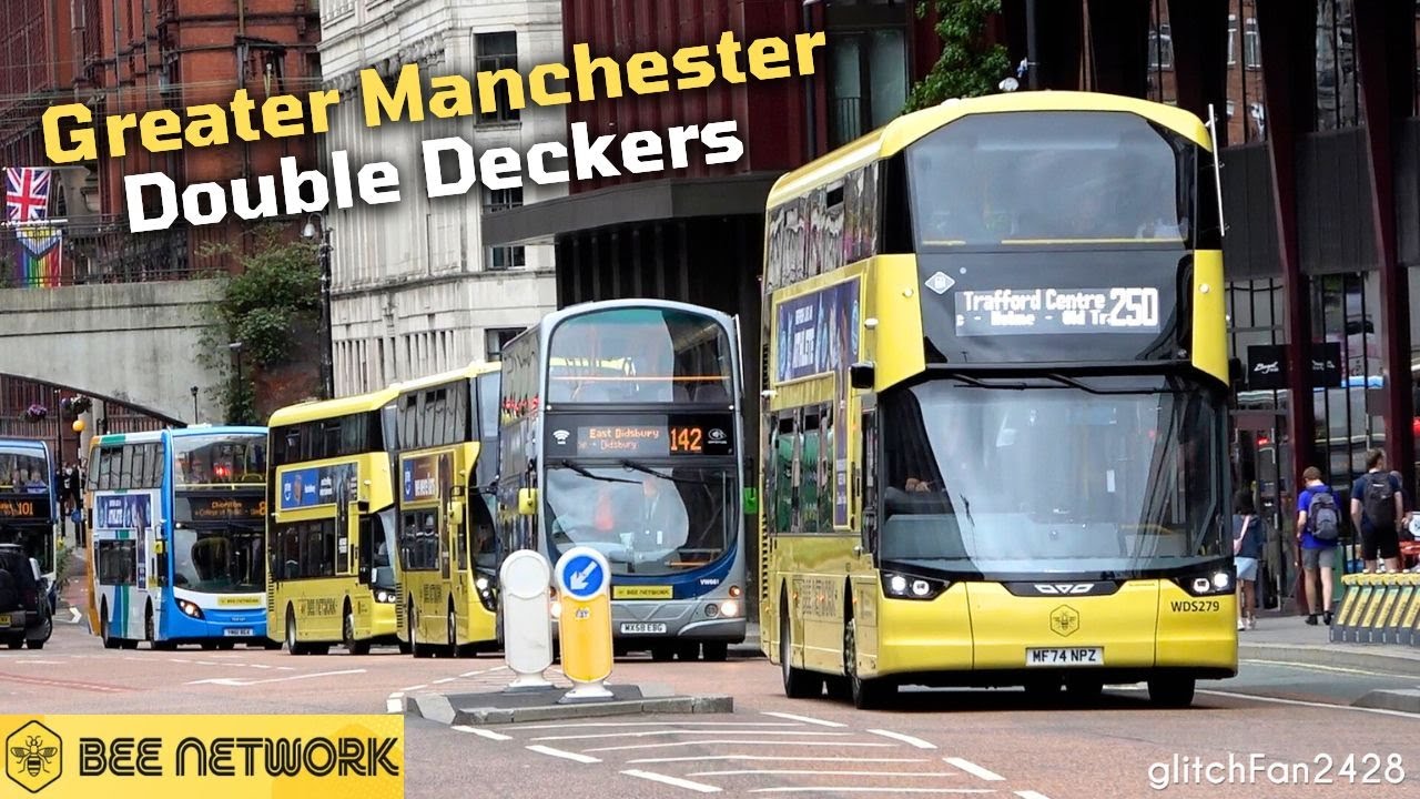 Double Decker Buses in Greater Manchester, England 2025