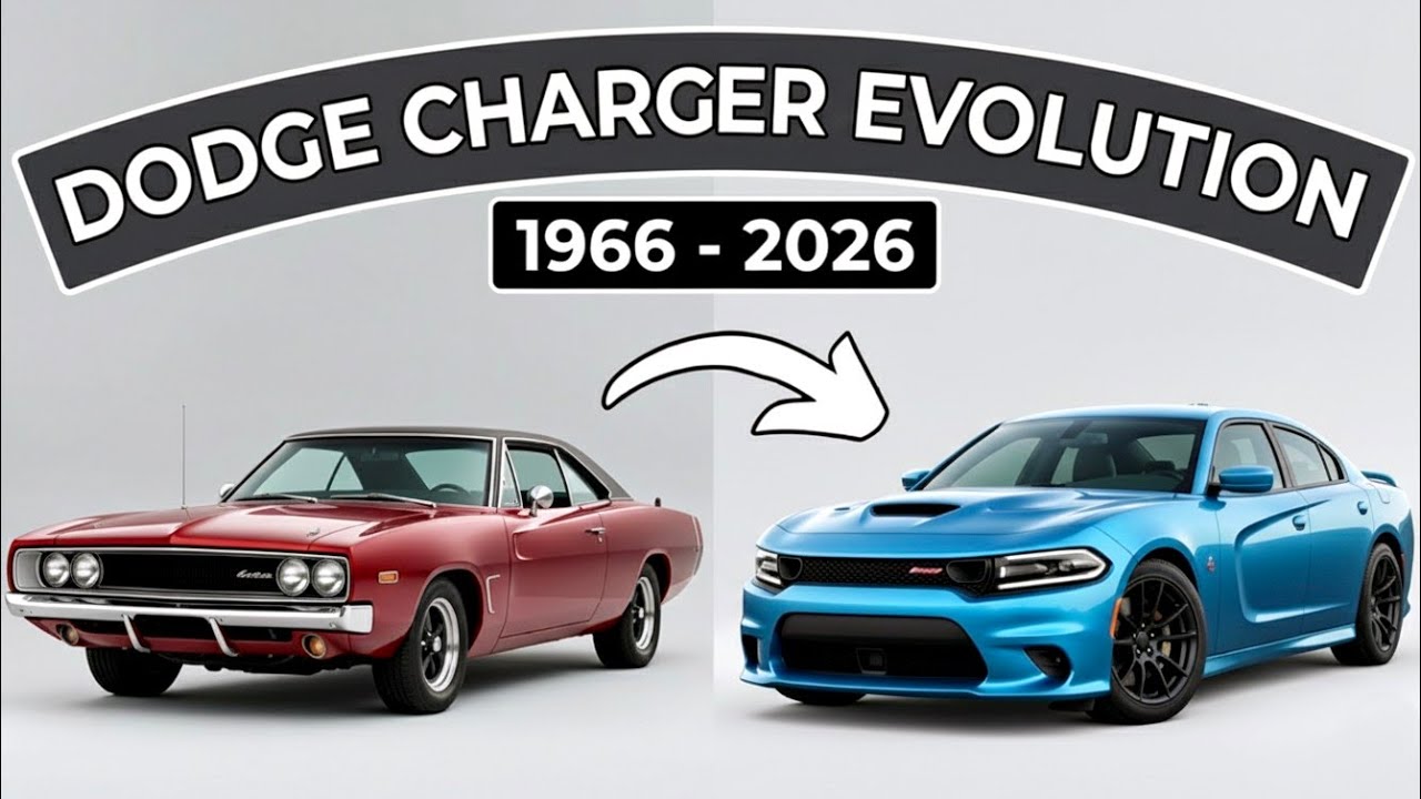 Dodge Charger Evolution (1966–2026) | 60 Years of American Muscle Cars 🔥