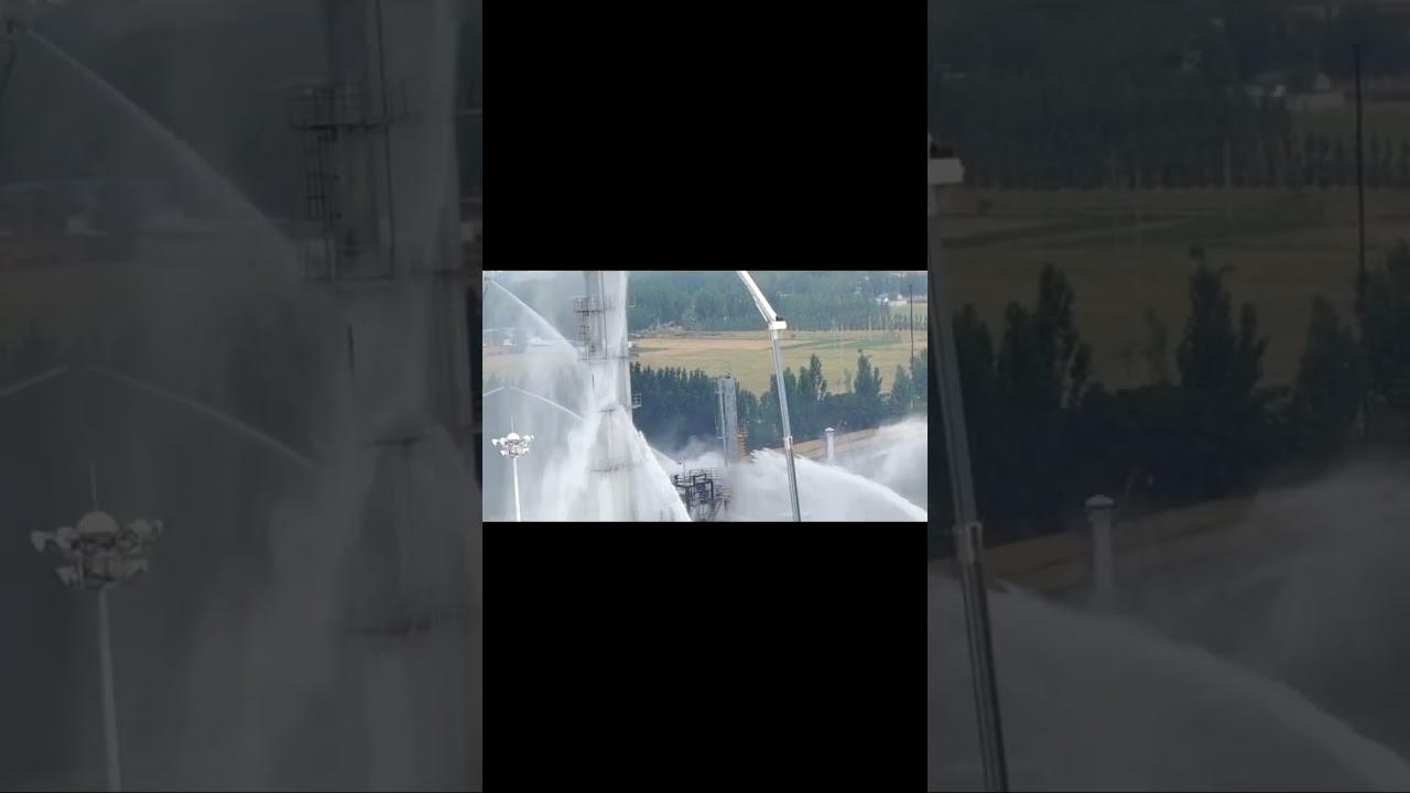 A live demonstration of fully automated fire-fighting robots🔥"