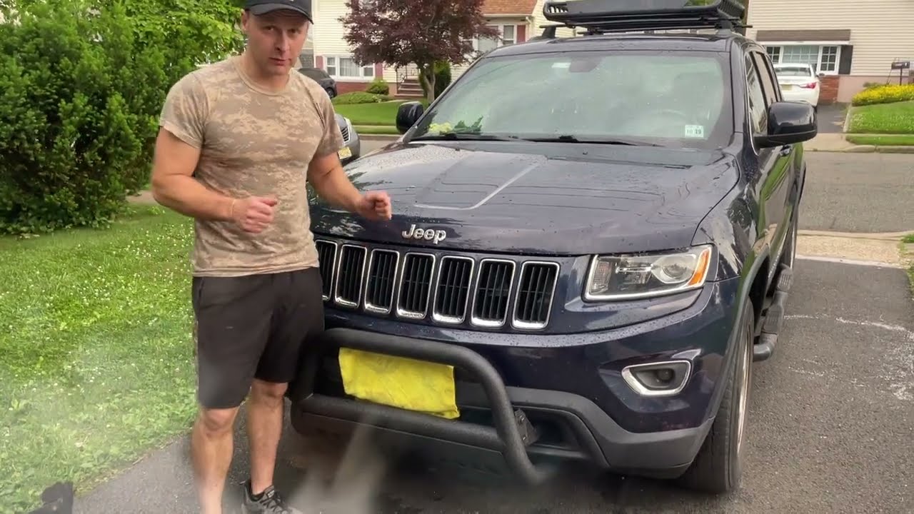 Как установить защитную решетку Bull Bar на Jeep Grand Cherokee 2011-21 / Durango 2011-13 (пошаго...