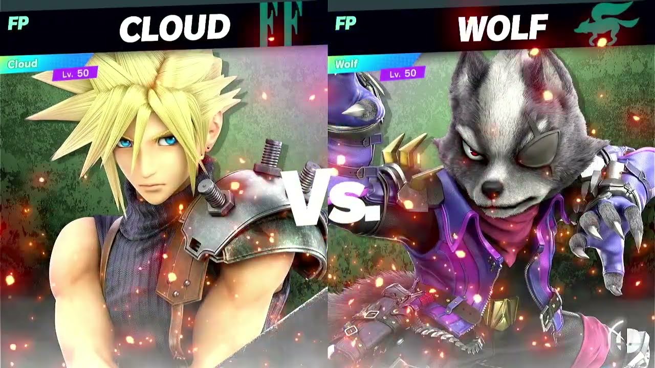 Super Smash Bros Ultimate Amiibo Fights Cloud vs the World #42 vs Wolf