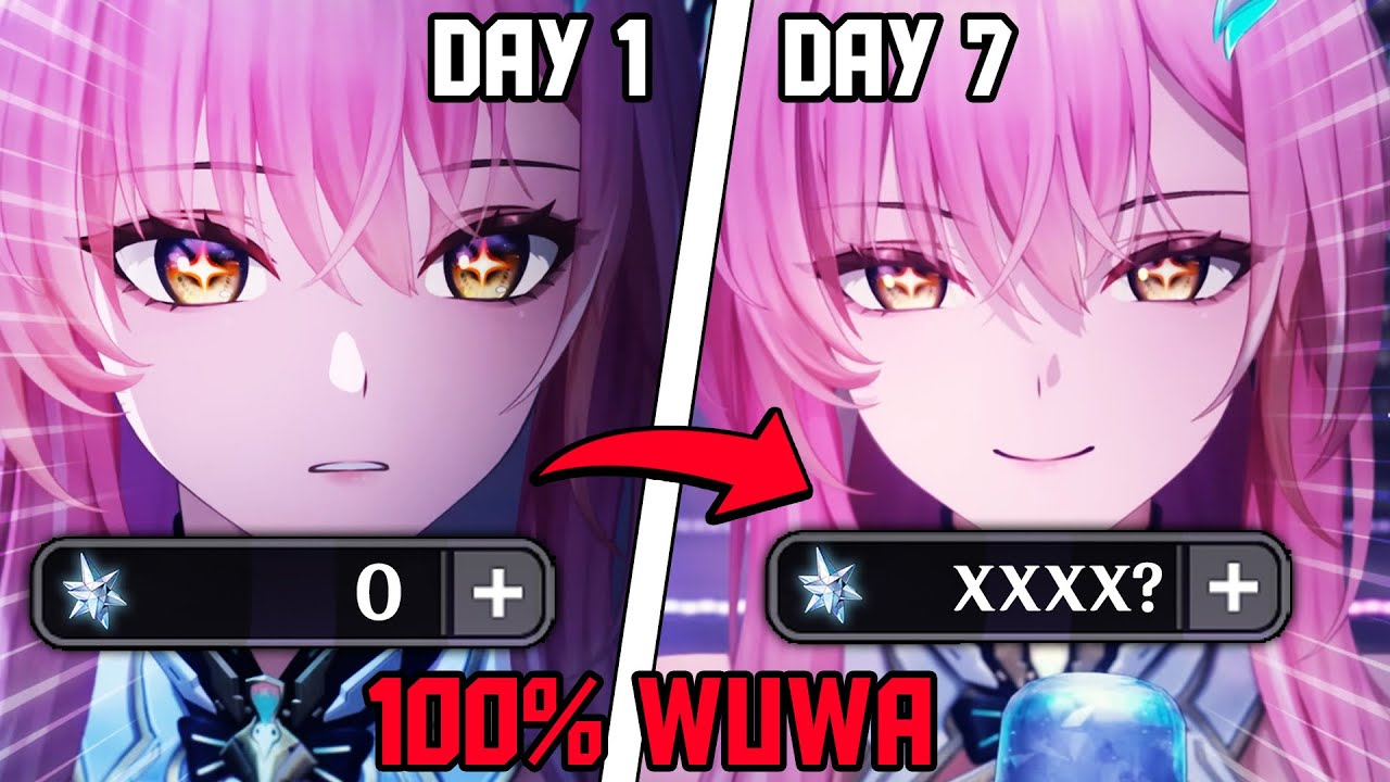 I Spent 7 Days To 100% Wuwa For Aemeath! How Many Astrites Did We Get?