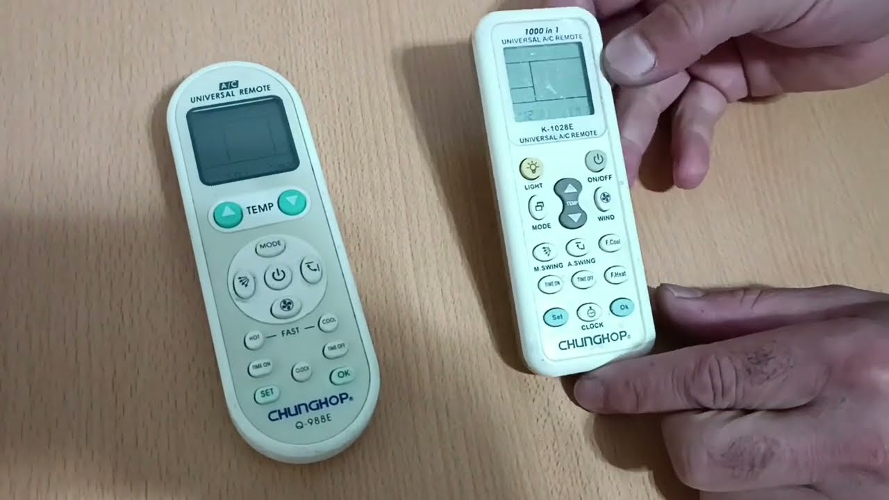 cómo programar un control universal  de  aire acondicionado