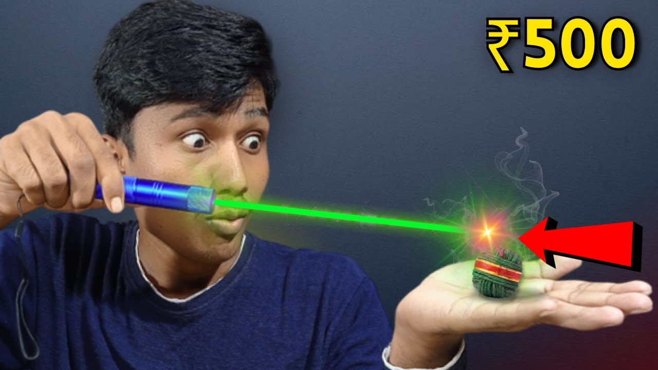 ₹50 vs ₹500 Laser Light - Most Powerful Laser Light !