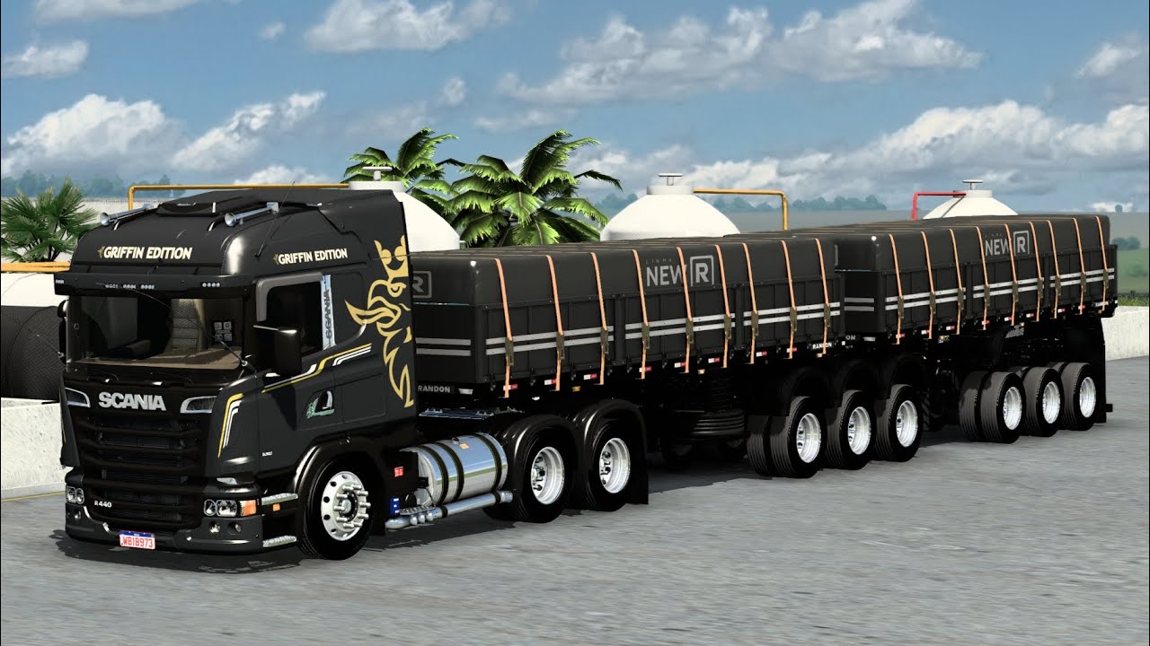 ETS2 - SCANIA GRIFFIN EDITION NO BITREM ARQUEADO - CONJUNTO MUITO SHOW NO 9 EIXOS - MODS BR 1.49